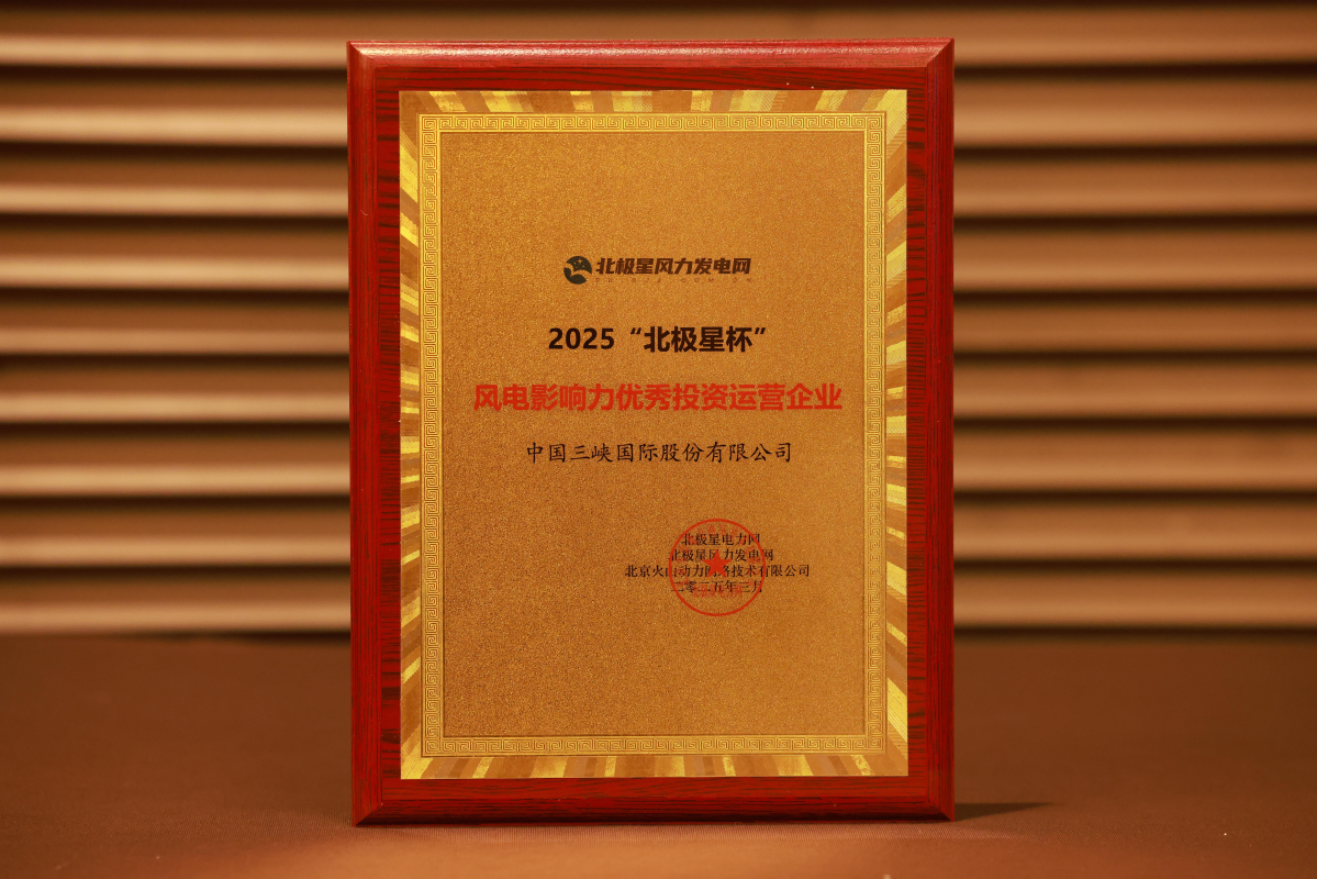 “風(fēng)電影響力·優(yōu)秀投資運營企業(yè)”獎